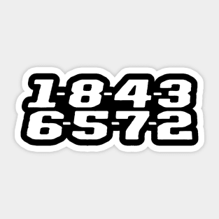 1843 Sticker
